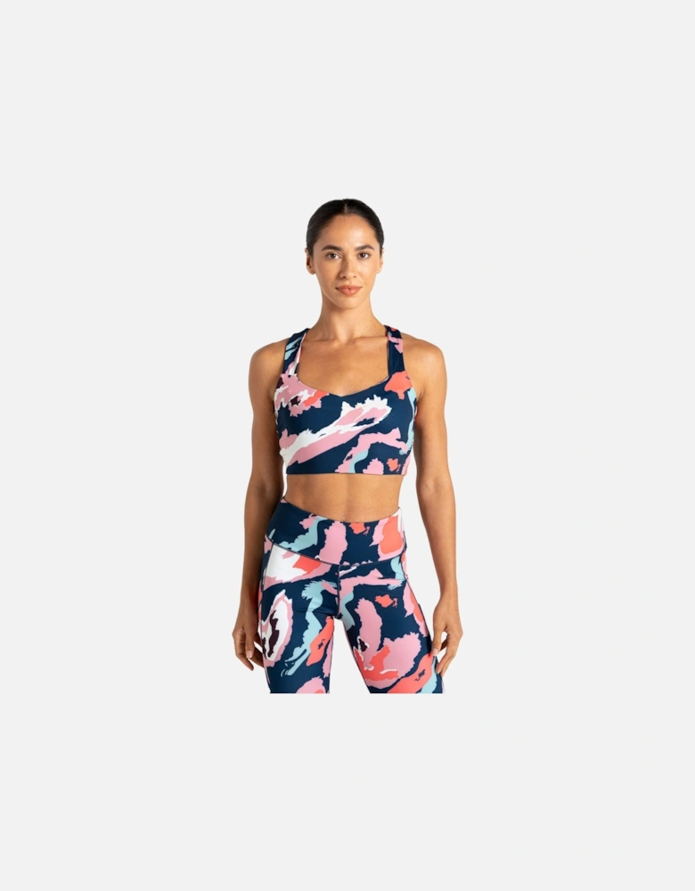 Womens/Ladies Marble Swirl Sports Bra