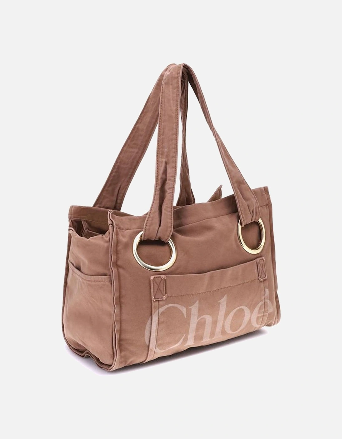 Cotton Plage Shoulder Bag with Monogram Patch Women - Multicolor