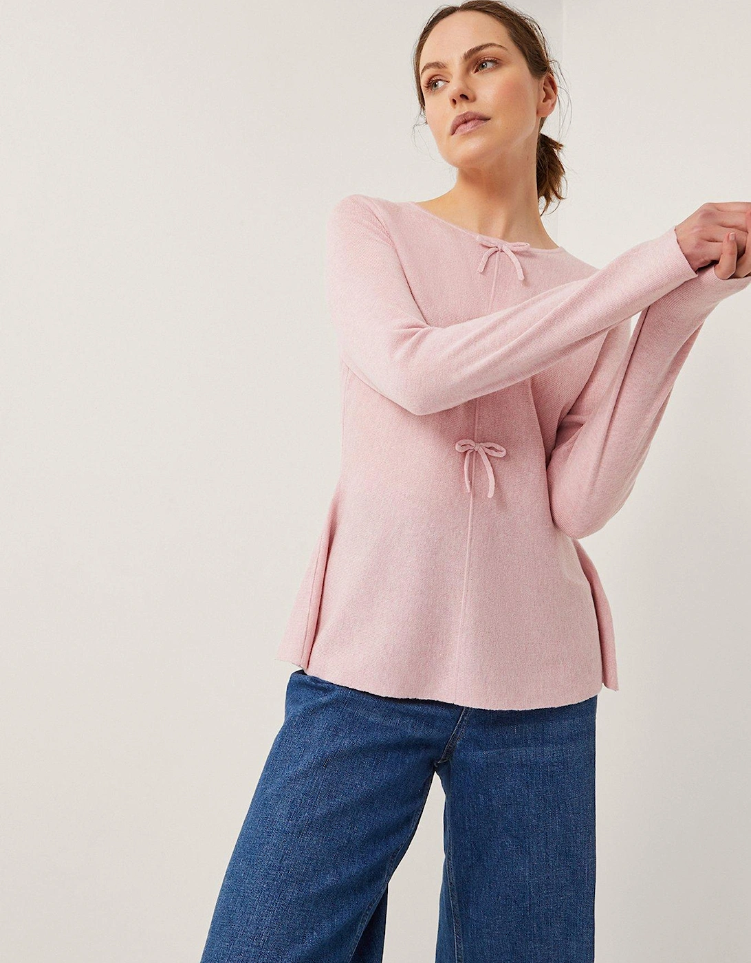 Paula Peplum Jumper - Blush, 2 of 1