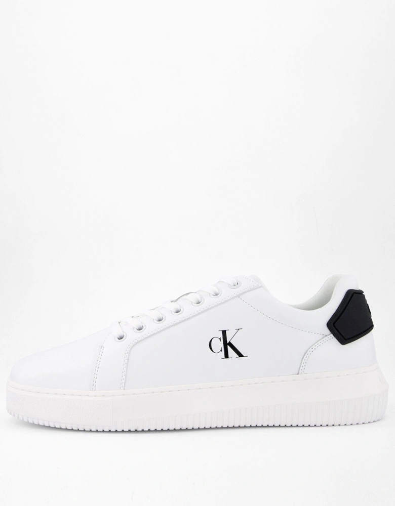 Chunky Leather Cupsole Trainers - White