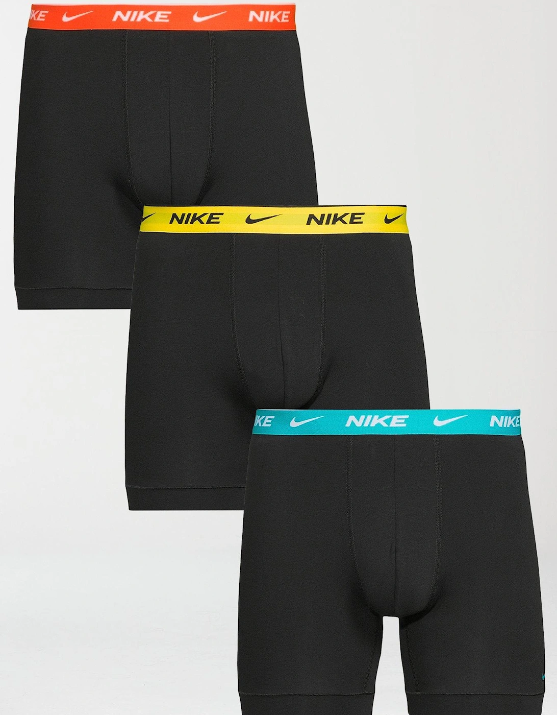 Mens 3 Pack Boxer Briefs - Black, 2 of 1