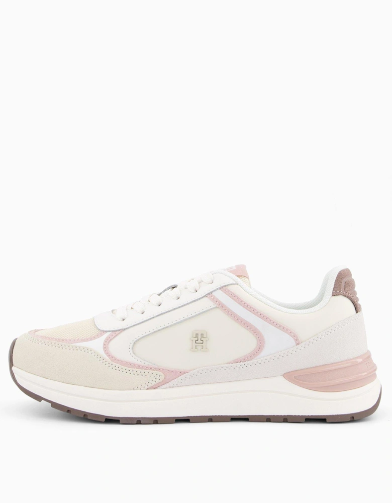 Fashion Runner Trainers - Cream/Light Pink