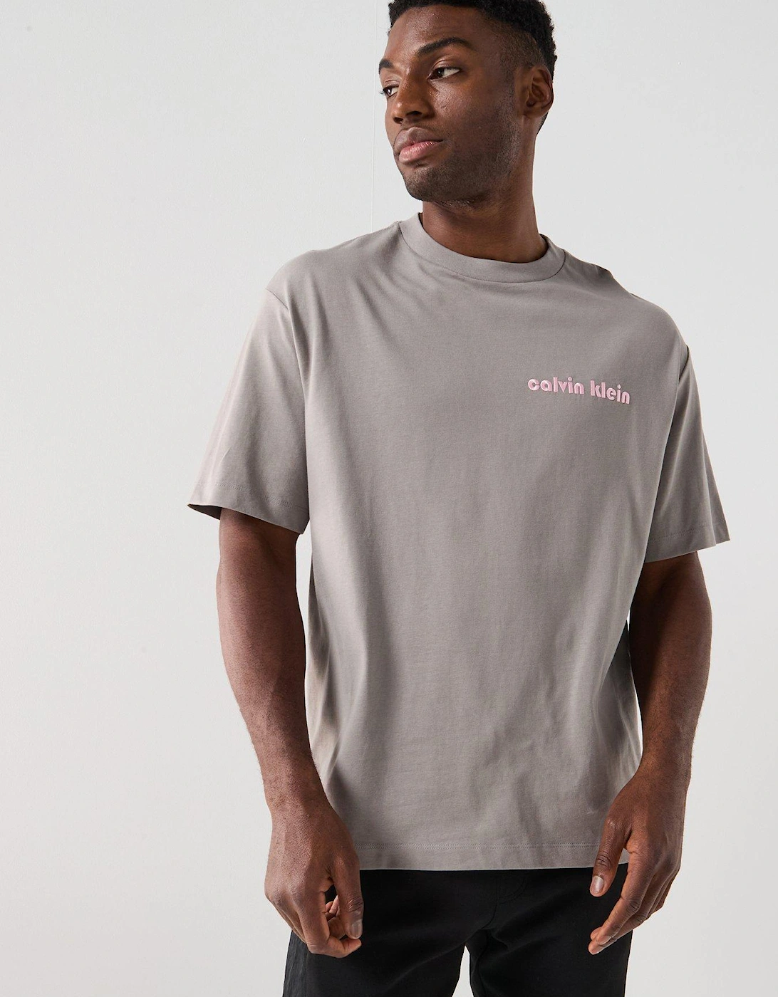 Bauhaus Embroidered Logo T-Shirt - Grey, 2 of 1