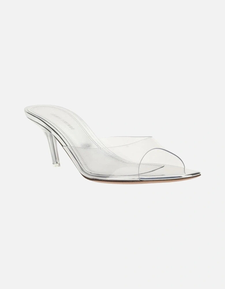 Alexa Glass Slanted Heel Sandals Women - Silver