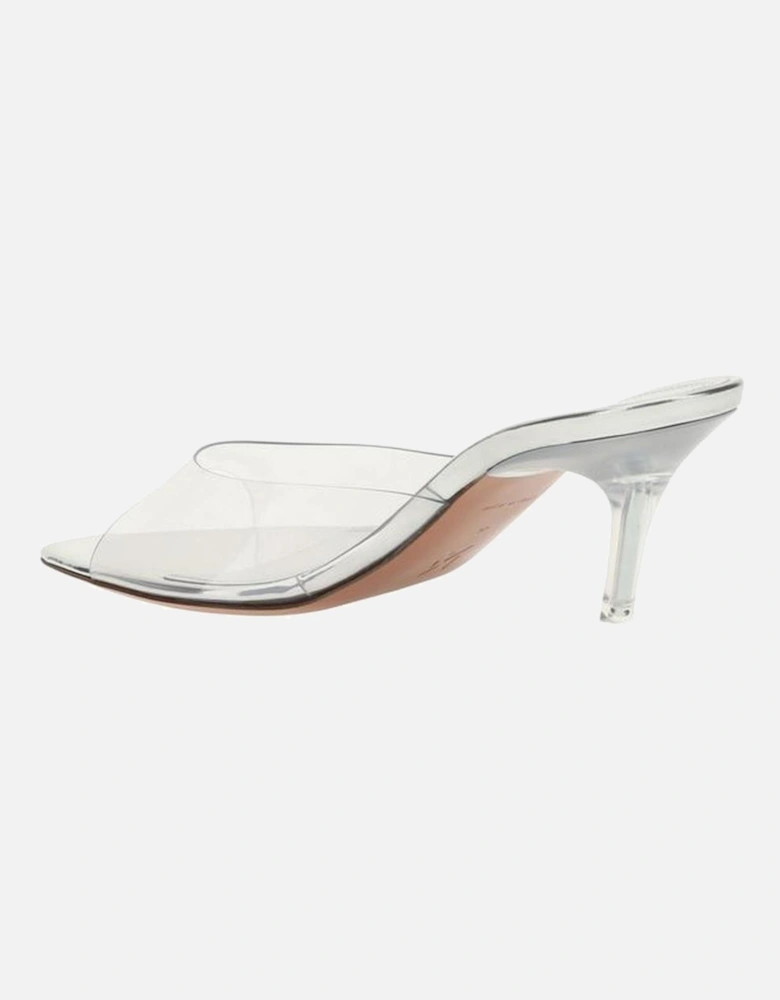 Alexa Glass Slanted Heel Sandals Women - Silver