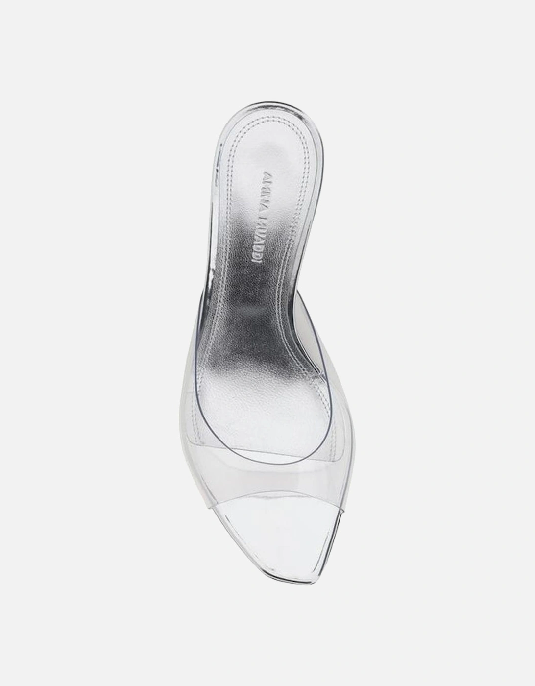 Alexa Glass Slanted Heel Sandals Women - Silver