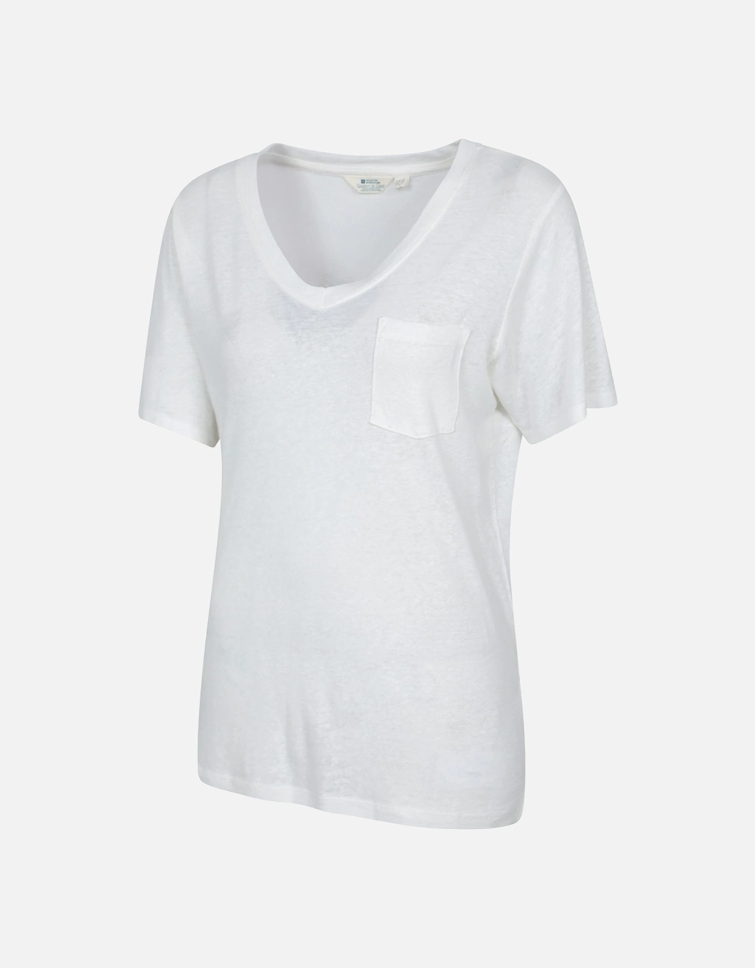 Womens/Ladies Slub Linen Blend T-Shirt, 2 of 1