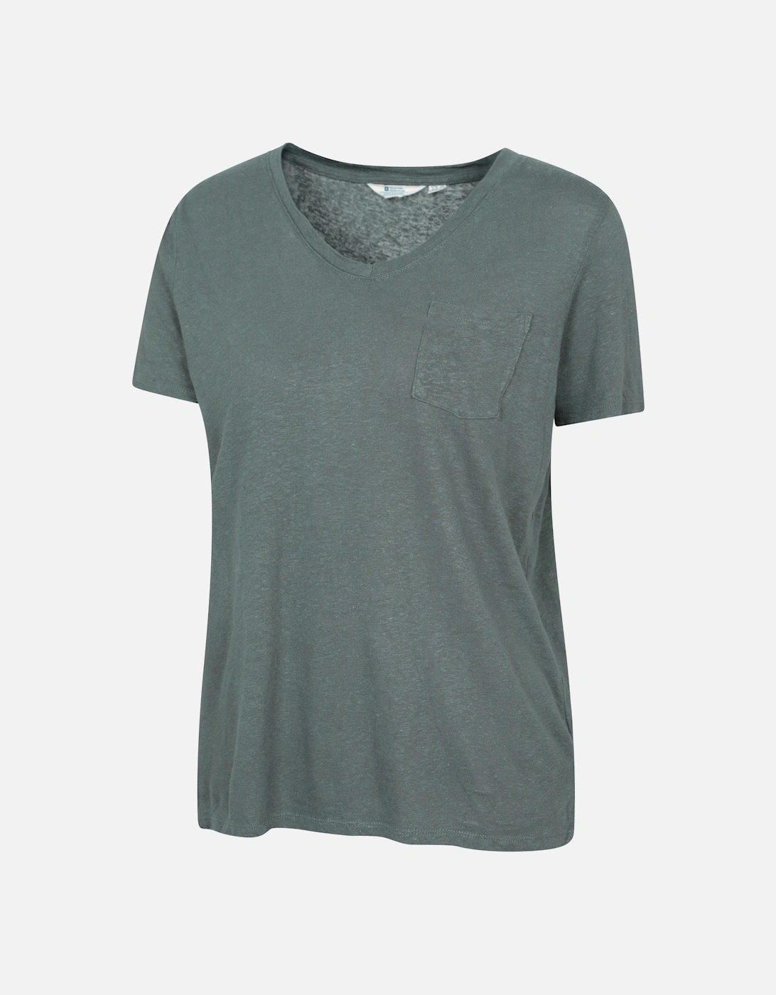 Womens/Ladies Slub Linen Blend T-Shirt