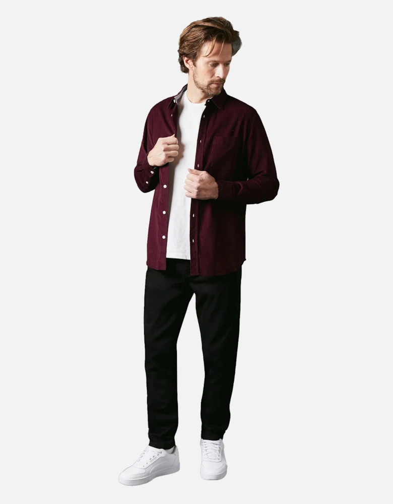 Mens Corduroy Long-Sleeved Shirt