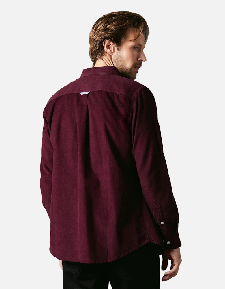 Mens Corduroy Long-Sleeved Shirt
