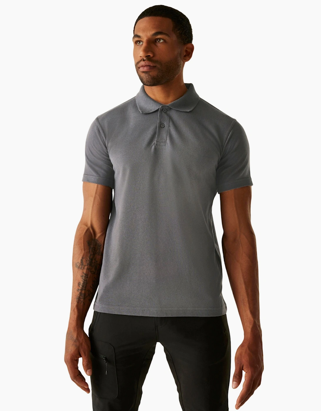 Regatta Men's Grey Professional Pique Polo Shirt - Size 34