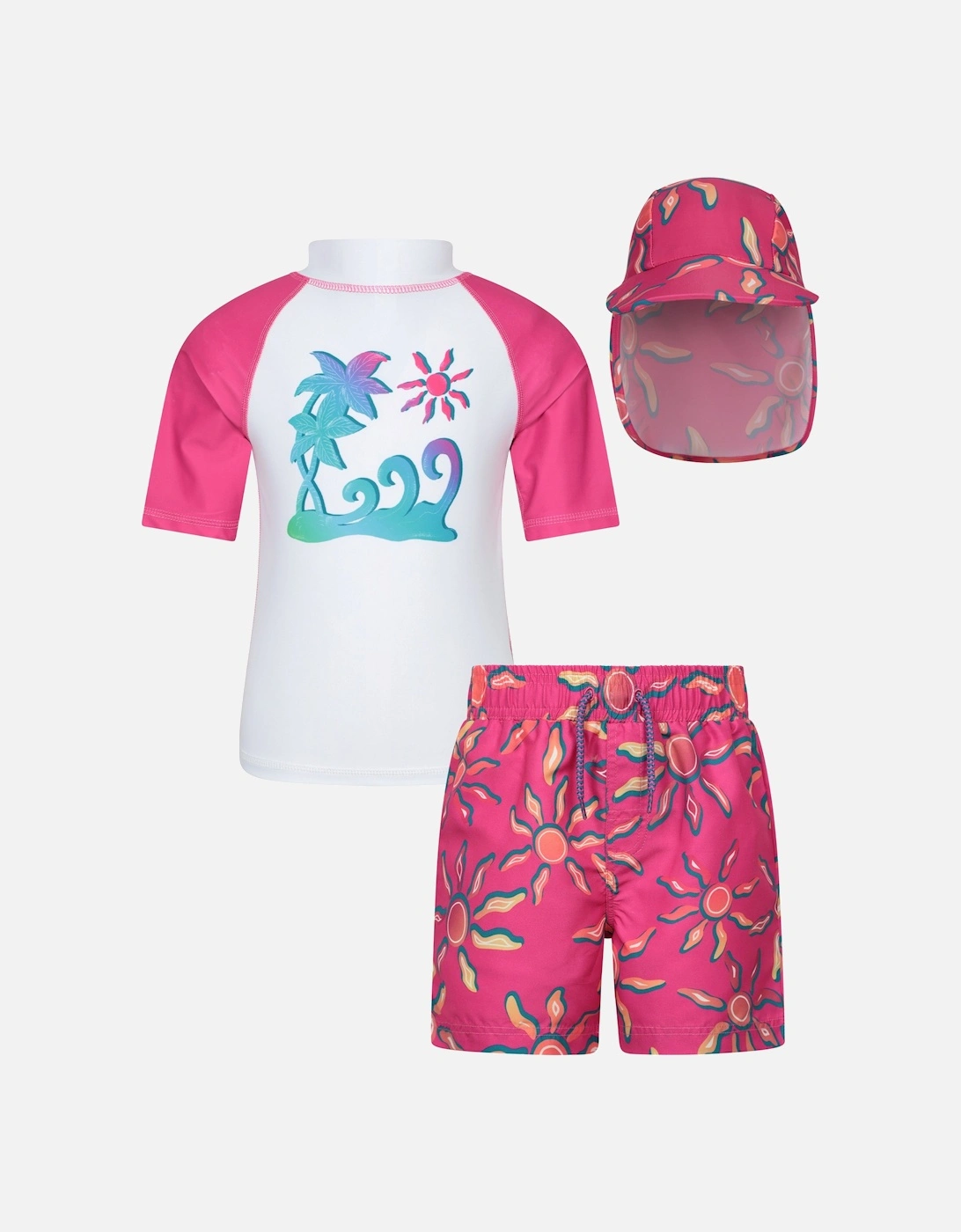 Childrens/Kids Rash Guard Set, 6 of 5