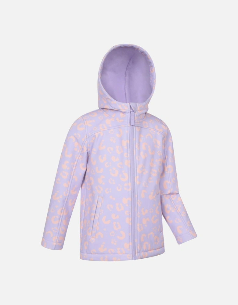 Childrens/Kids Exodus Printed Water Resistant Soft Shell Jacket