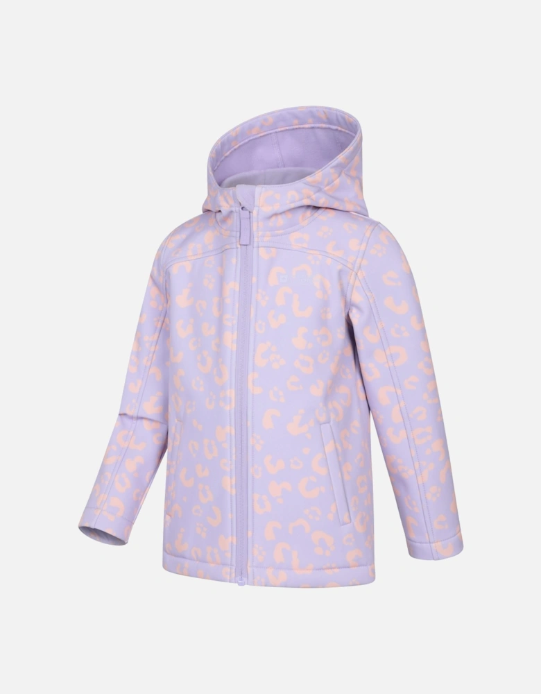 Childrens/Kids Exodus Printed Water Resistant Soft Shell Jacket