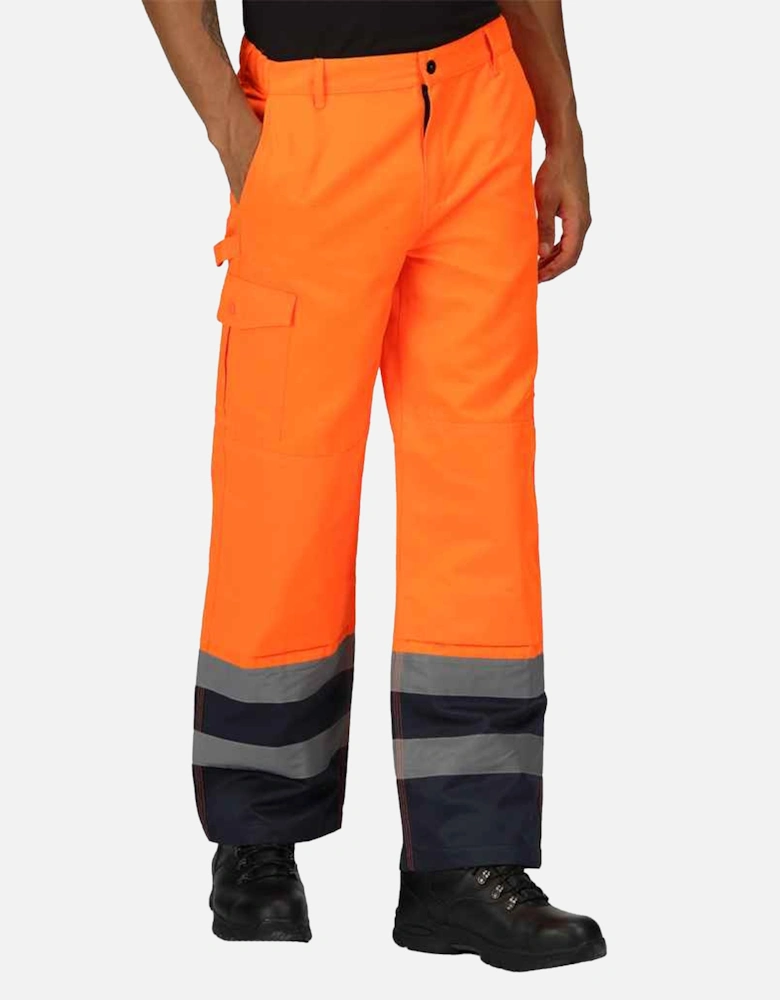 Professional Mens Hi-Vis Cargo Trousers