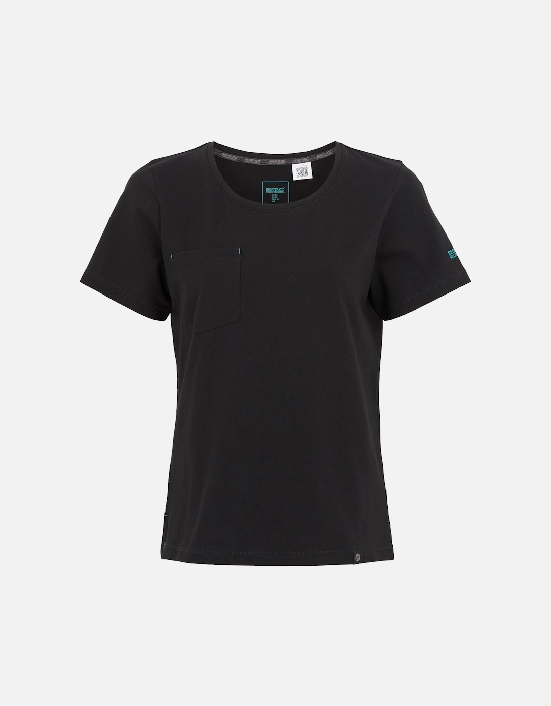 Regatta Women's Black Professional / Ada Cotton Stretch T-Shirt - Size 10 UK