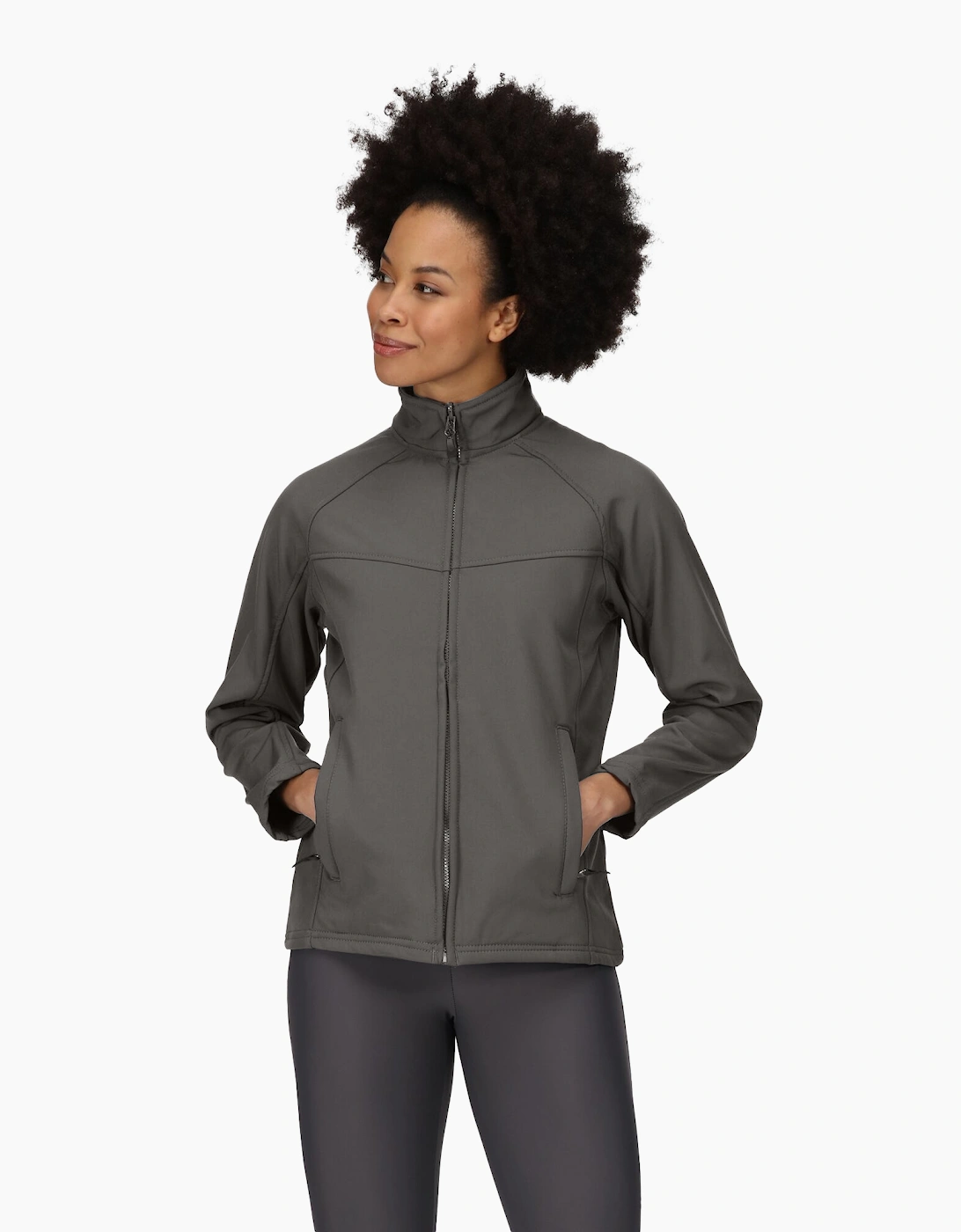 Regatta Women's Navy Professional Uproar Softshell Wind Resistant Jacket - Size: 20