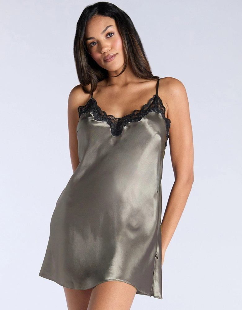 Amelia Chemise - Khaki Mix