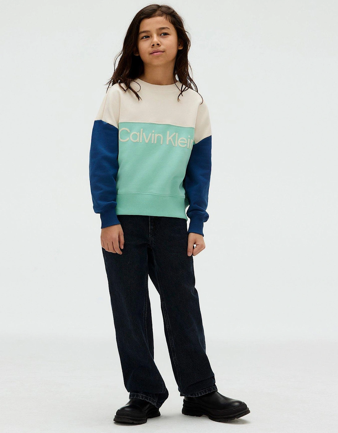 Boys Terry Colour Block Sweatshirt - Multi, 2 of 1
