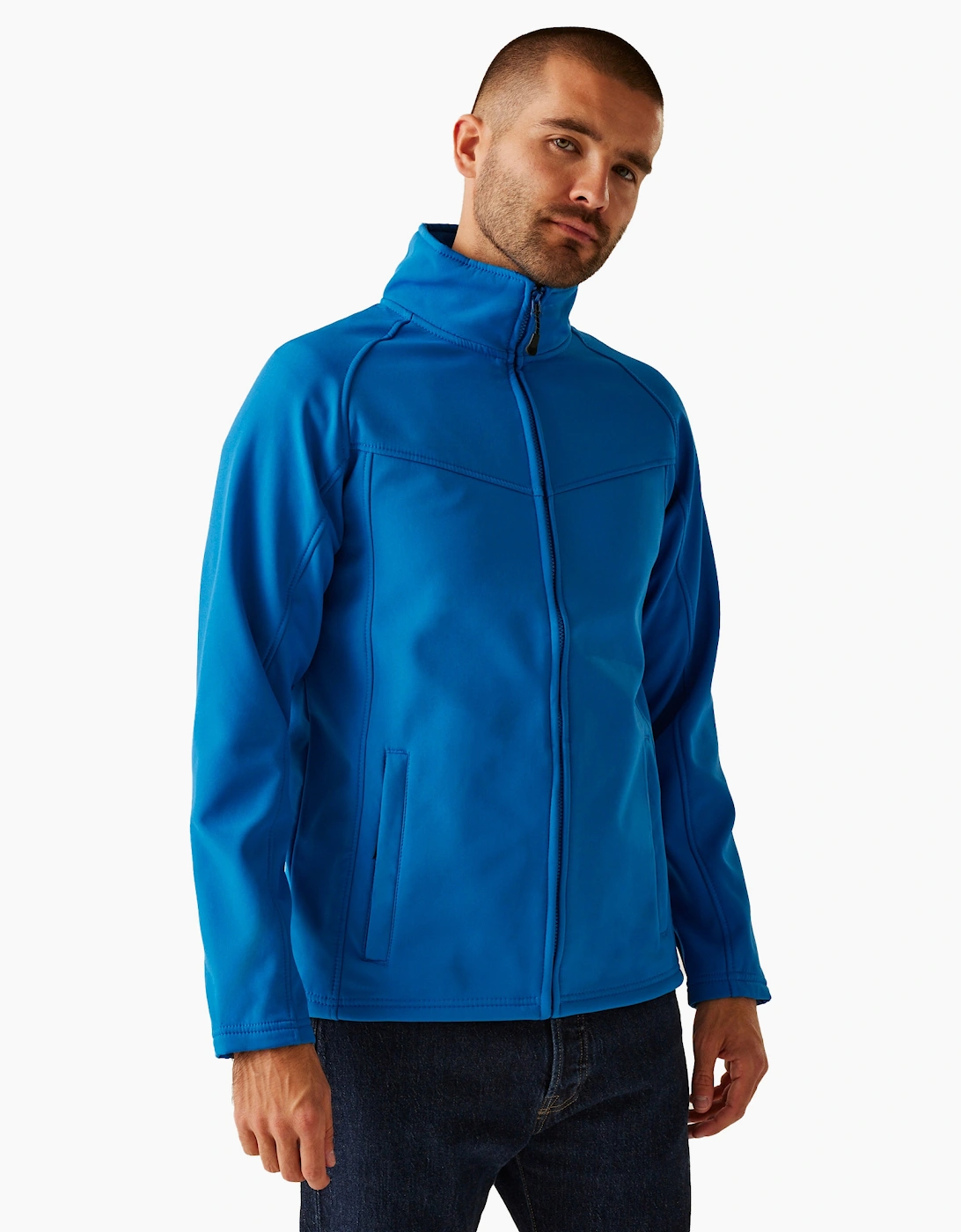 Regatta Men's Blue Professional Wind Resistant Fleece Jacket  44/Regular Xxl