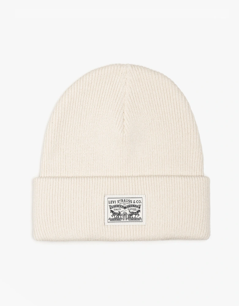 BACKPATCH BEANIE Womens Cream