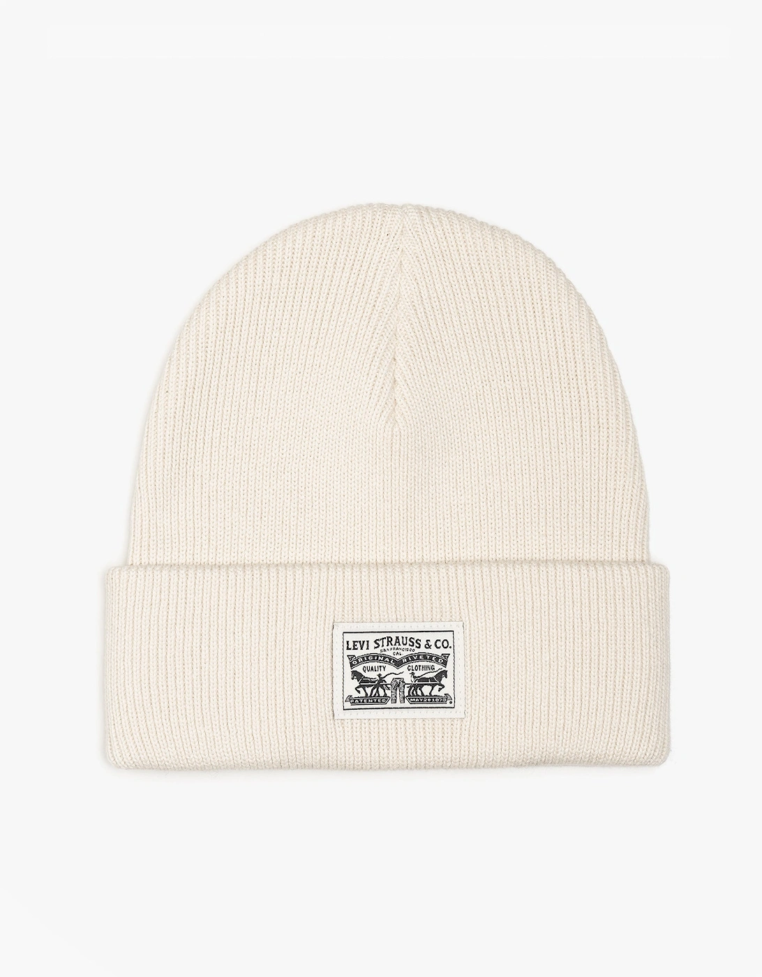 BACKPATCH BEANIE Womens Cream, 3 of 2