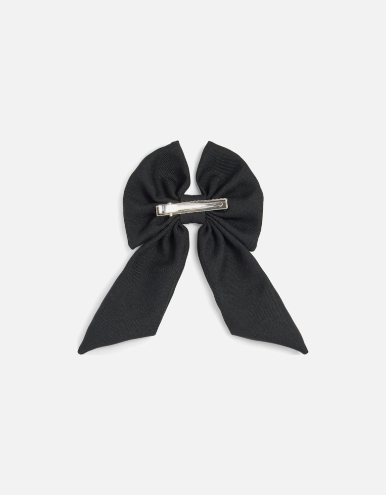 Girls Black Hair Bow Clip