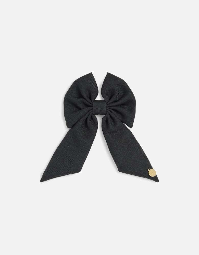 Girls Black Hair Bow Clip