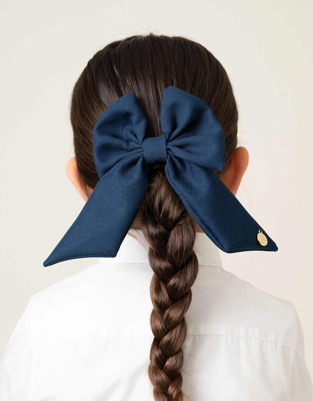 Girls Grey Hair Bow Clip, 5 of 4