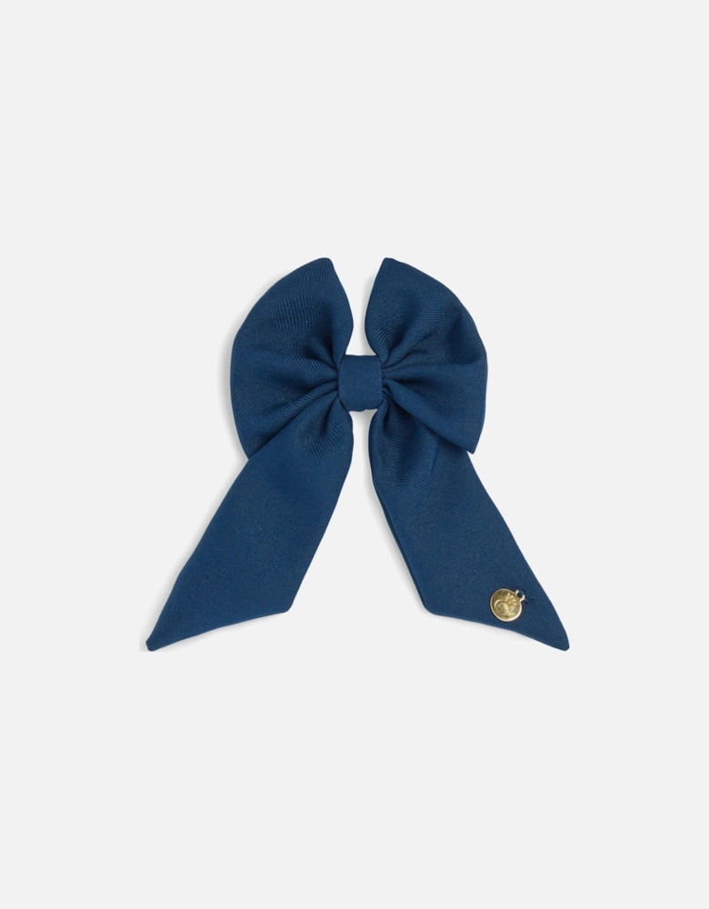 Girls Grey Hair Bow Clip
