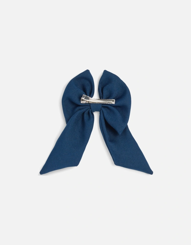 Girls Grey Hair Bow Clip
