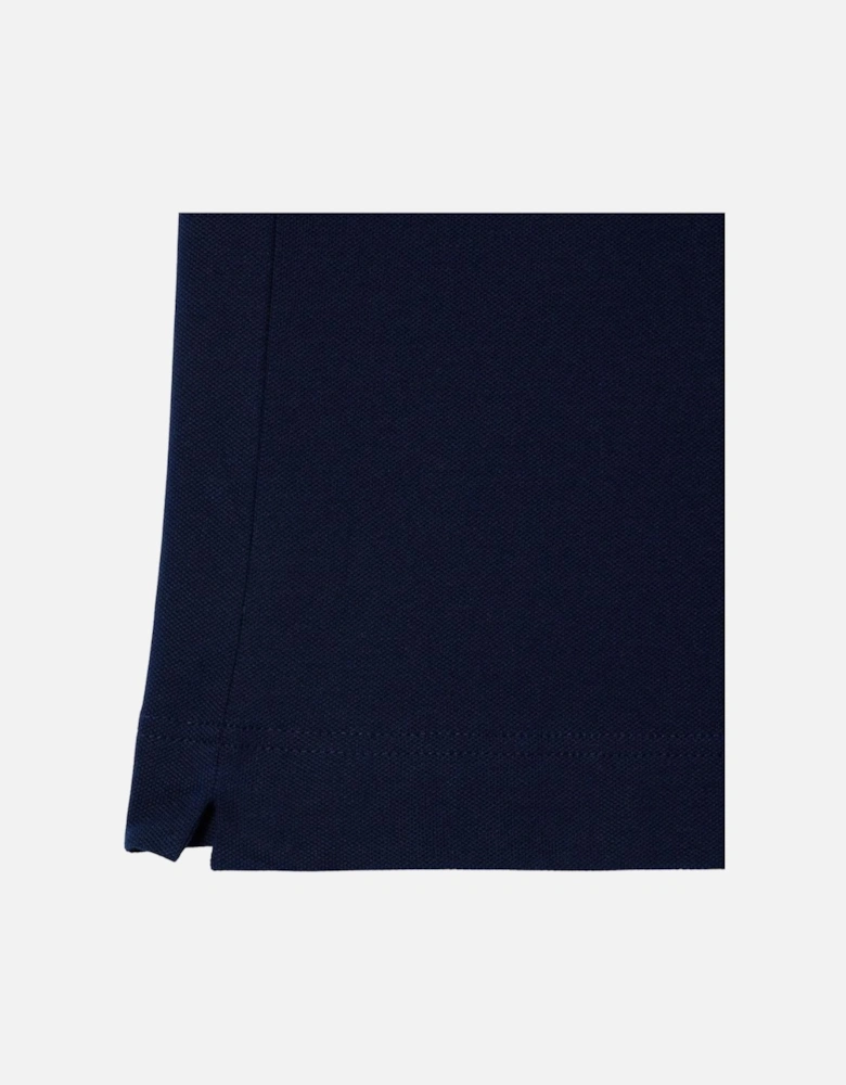 Smart Paris LS Stretch Cotton Polo Shirt - Midnight Blue