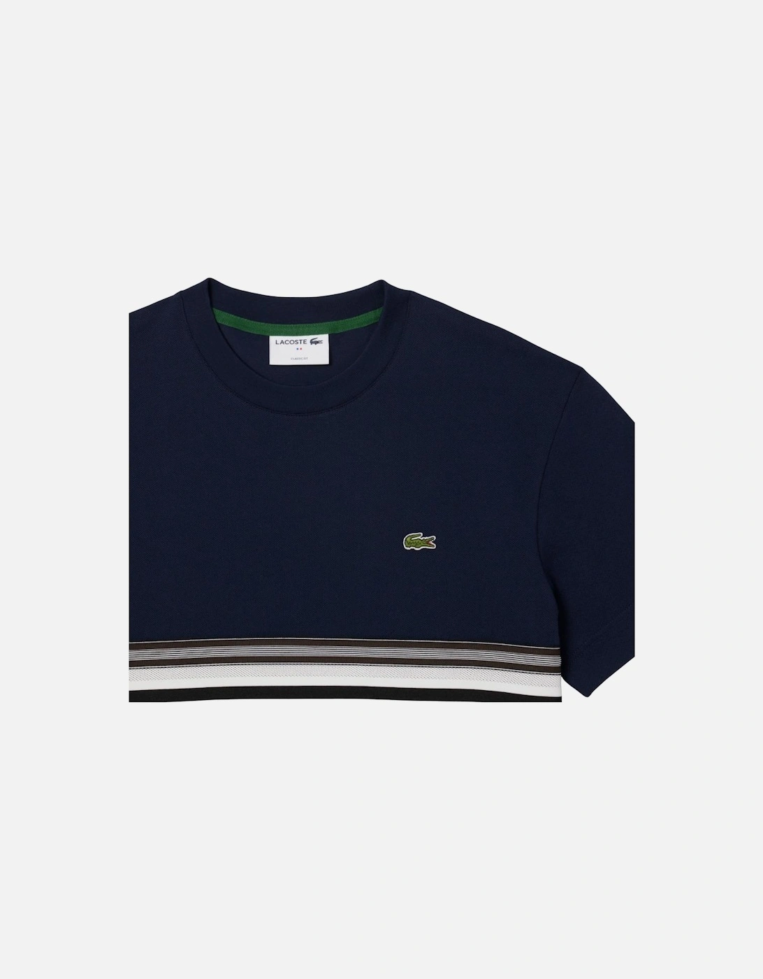 Striped Band T-Shirt - Midnight Blue