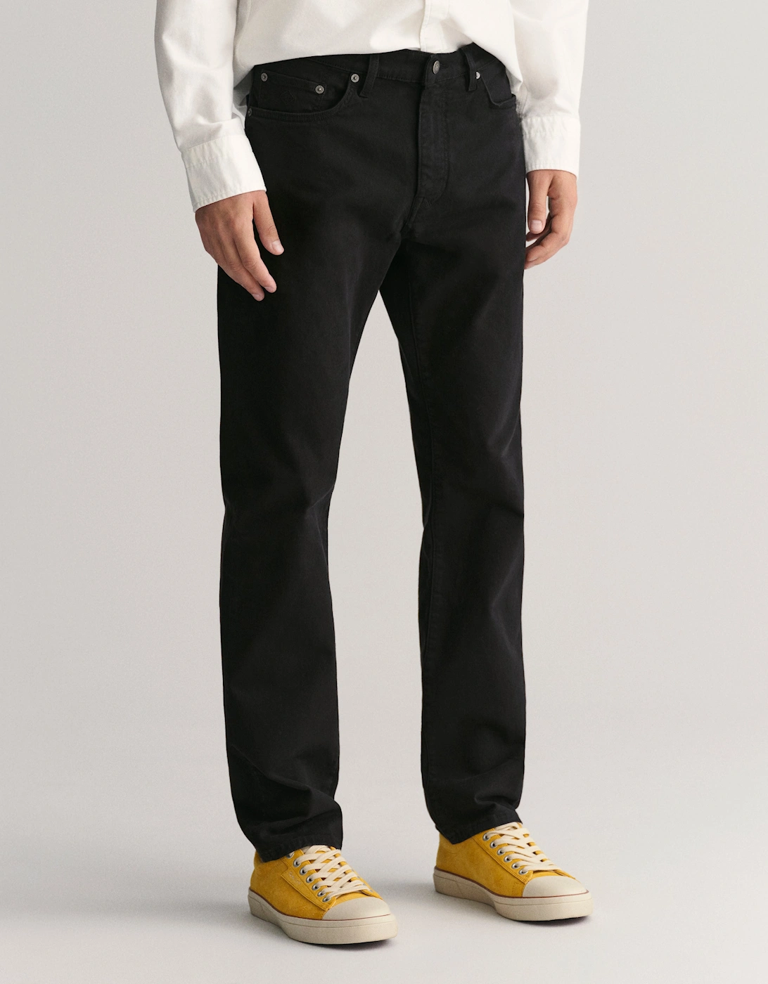 Men's GANT Mens Regular Desert Jeans - 5 Black - Size: 38/32