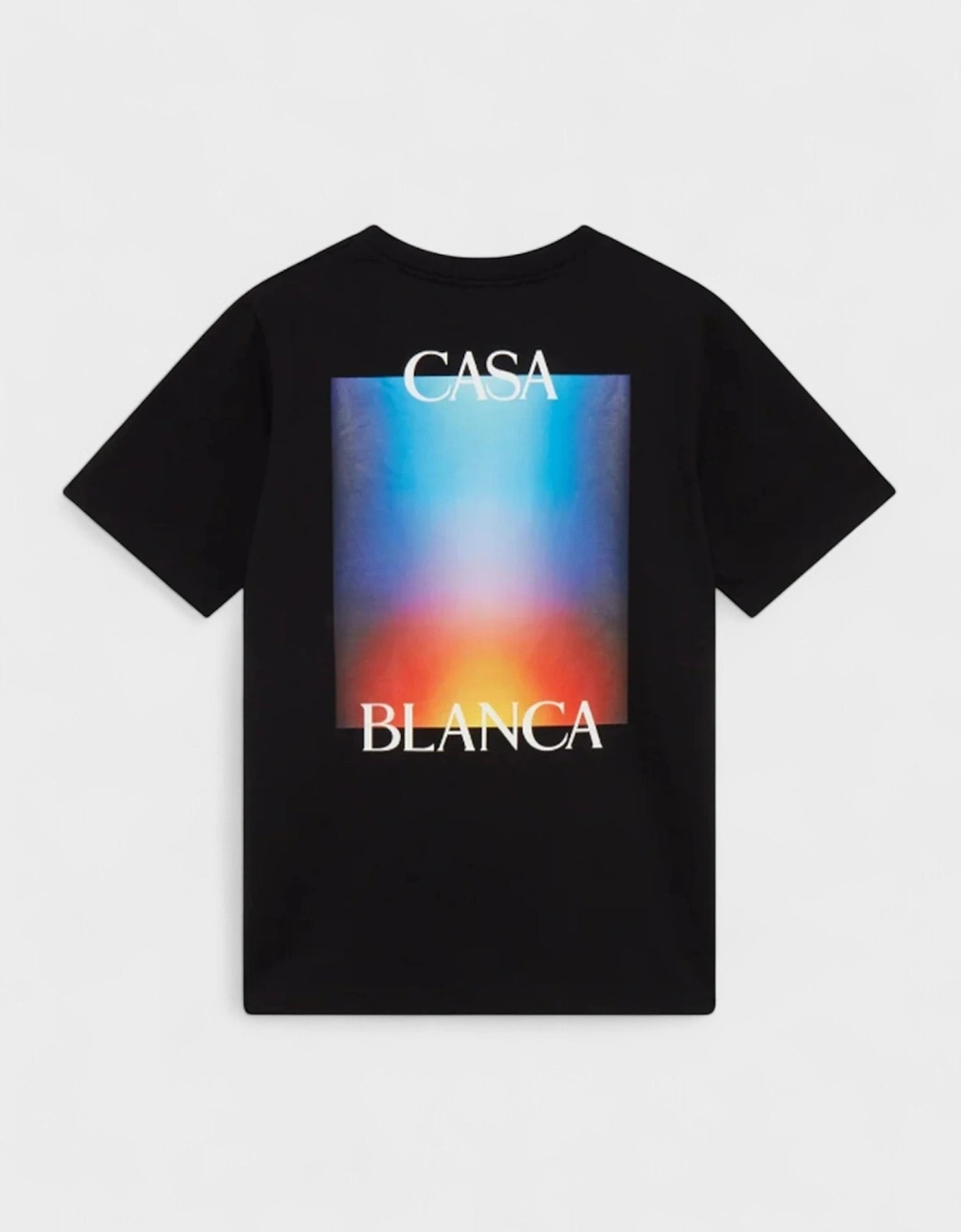 Casablanca Unisex Black Stacked Gradient Casa Logo T Shirt - : 18/16/42 Xl