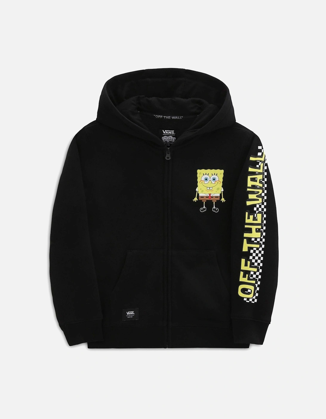 X Spongebob Happy Face Kids Full Zip Hoodie - Black, 5 of 4