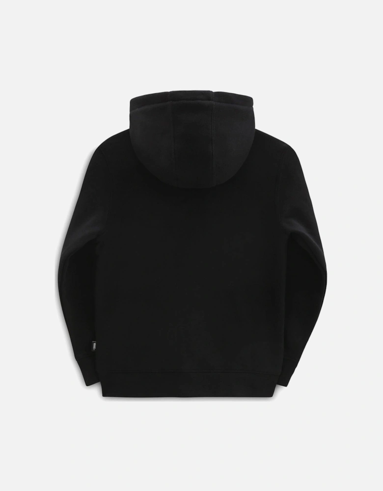 X Spongebob Happy Face Kids Full Zip Hoodie - Black