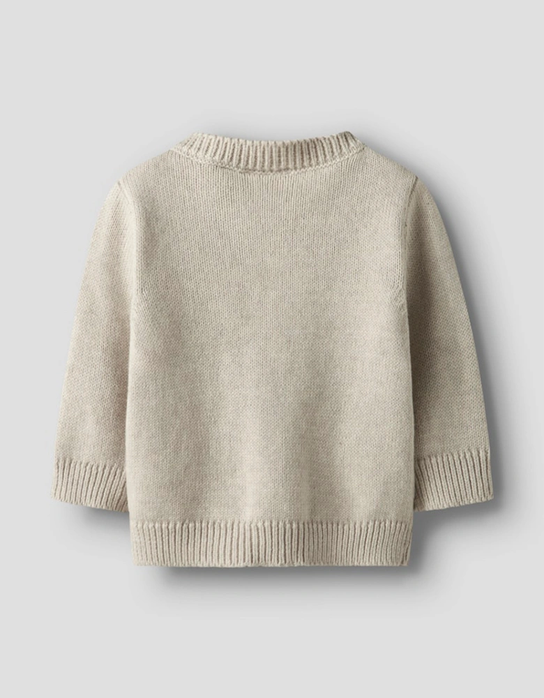 Baby Boy's Lional Long Sleeve Knit Cardigan Peyote Melange