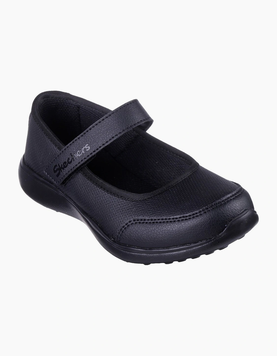 Skechers Girls Black 'S Microstrides Recess Rules Mary Jane Shoes - Size: 11.5 Kids
