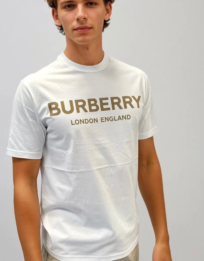 'Ellison' London Logo Print T-Shirt White