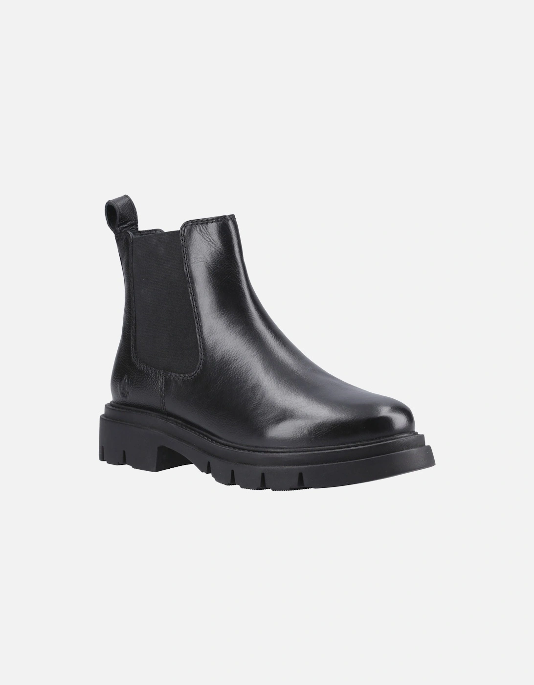 Raya 2 Leather Chelsea Leather Women's Black Flat Chelsea Boots, 6 of 5