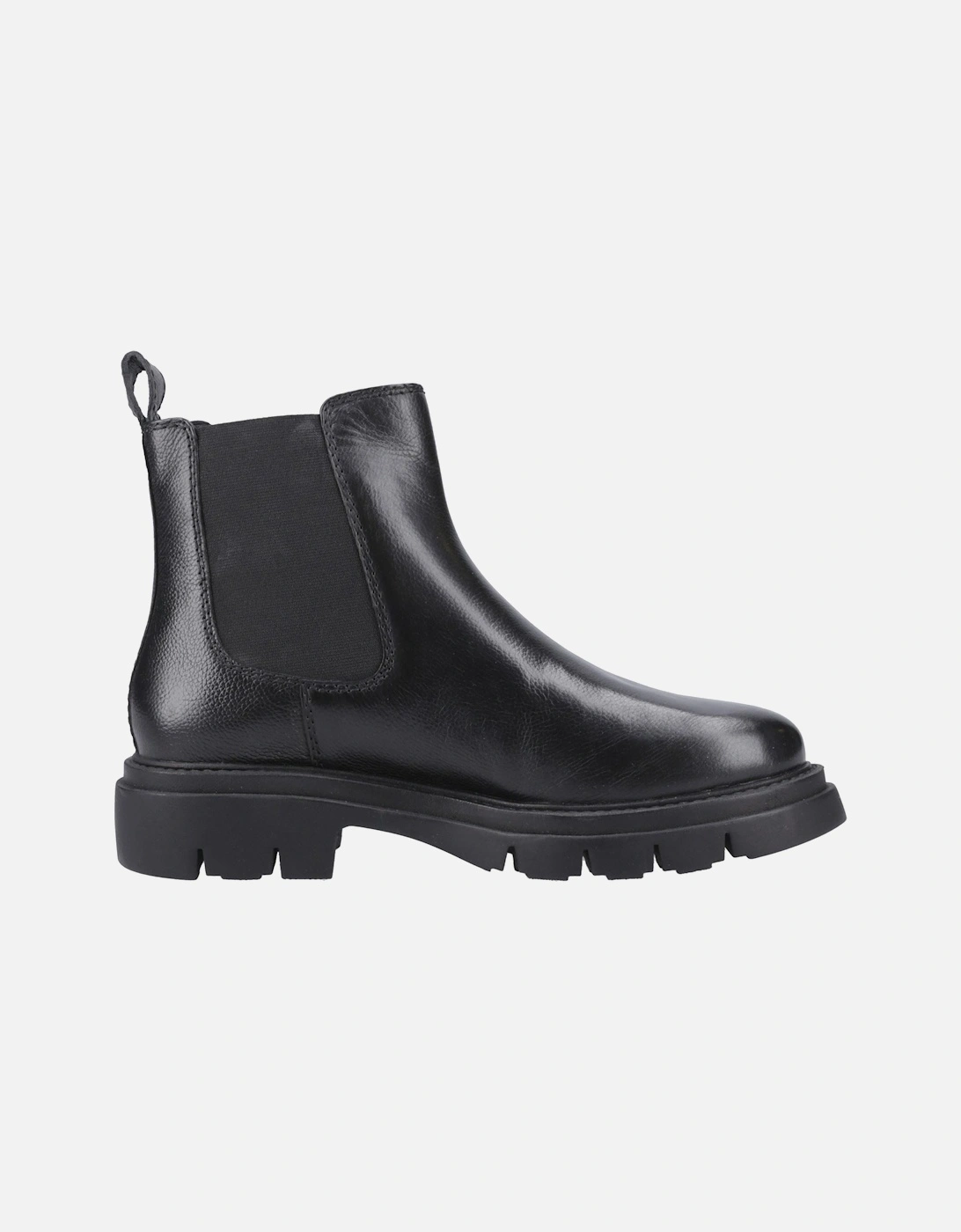 Raya 2 Leather Chelsea Leather Women's Black Flat Chelsea Boots