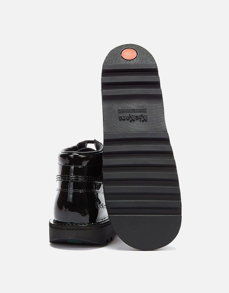 Youth Kick Hi Black Patent