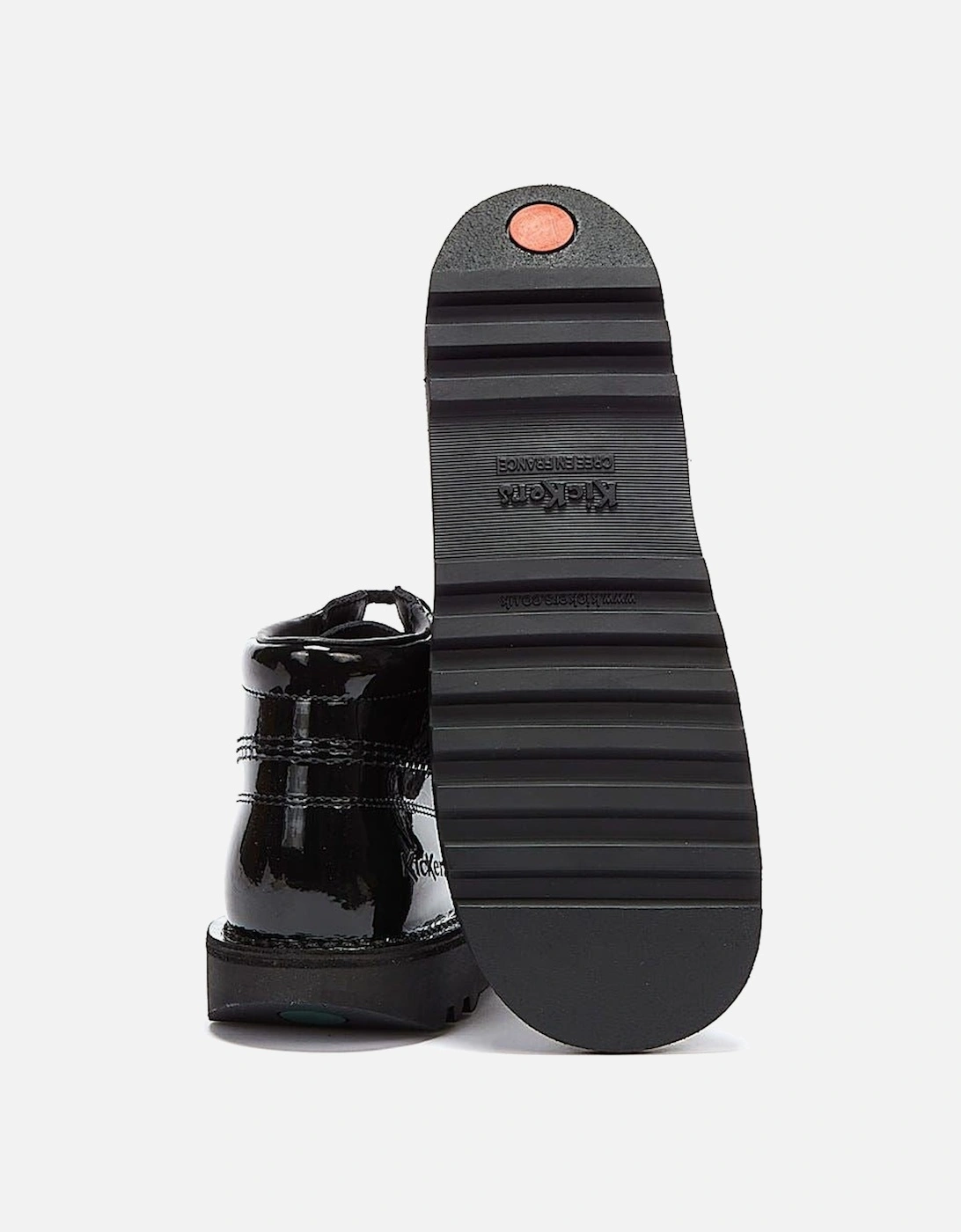 Youth Kick Hi Black Patent