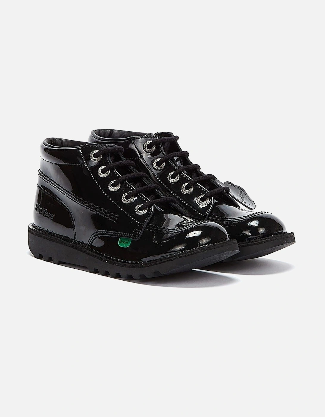 Youth Kick Hi Black Patent, 9 of 8