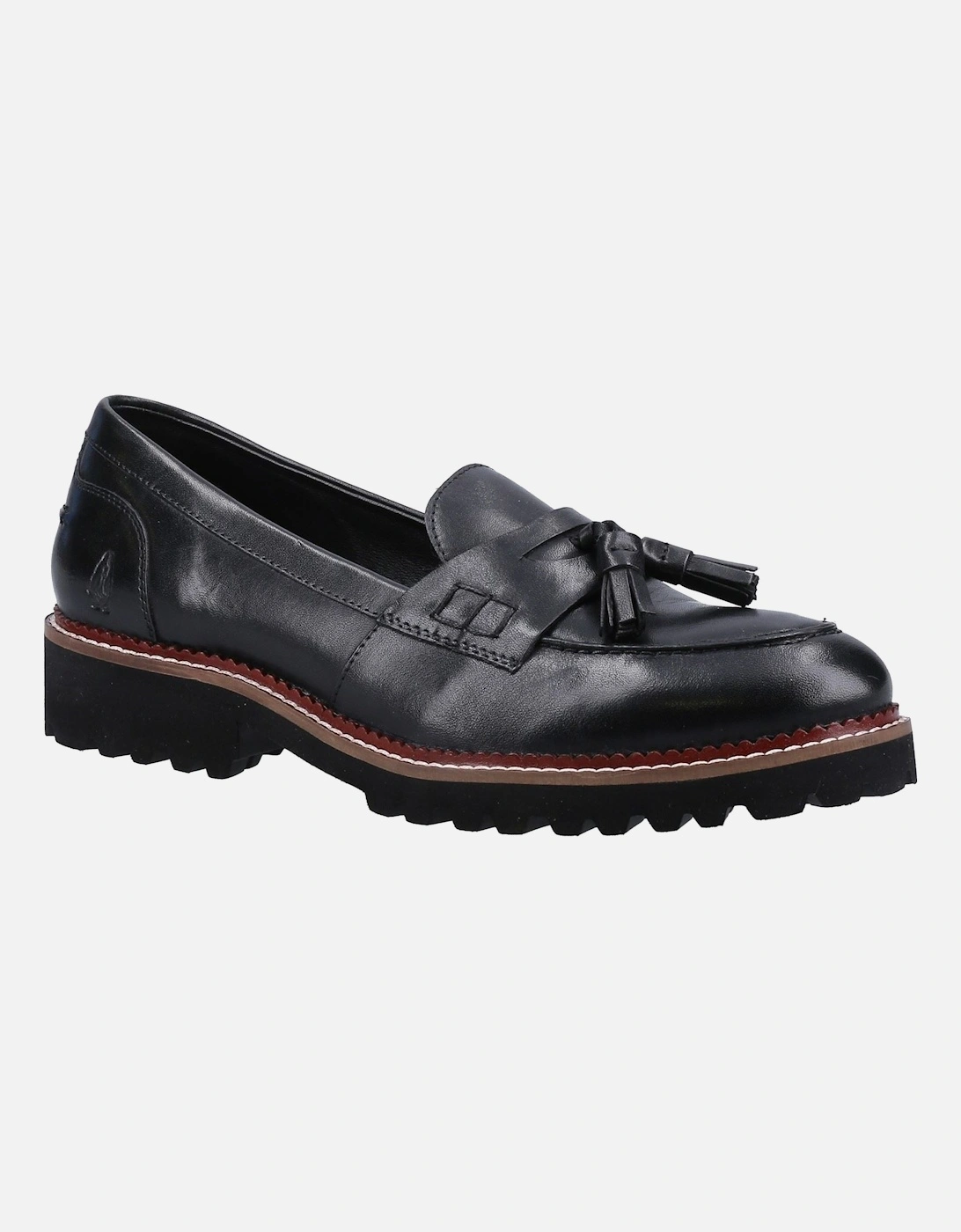 Hush Puppies Women's Black Ginny Leather Loafers - Size 5