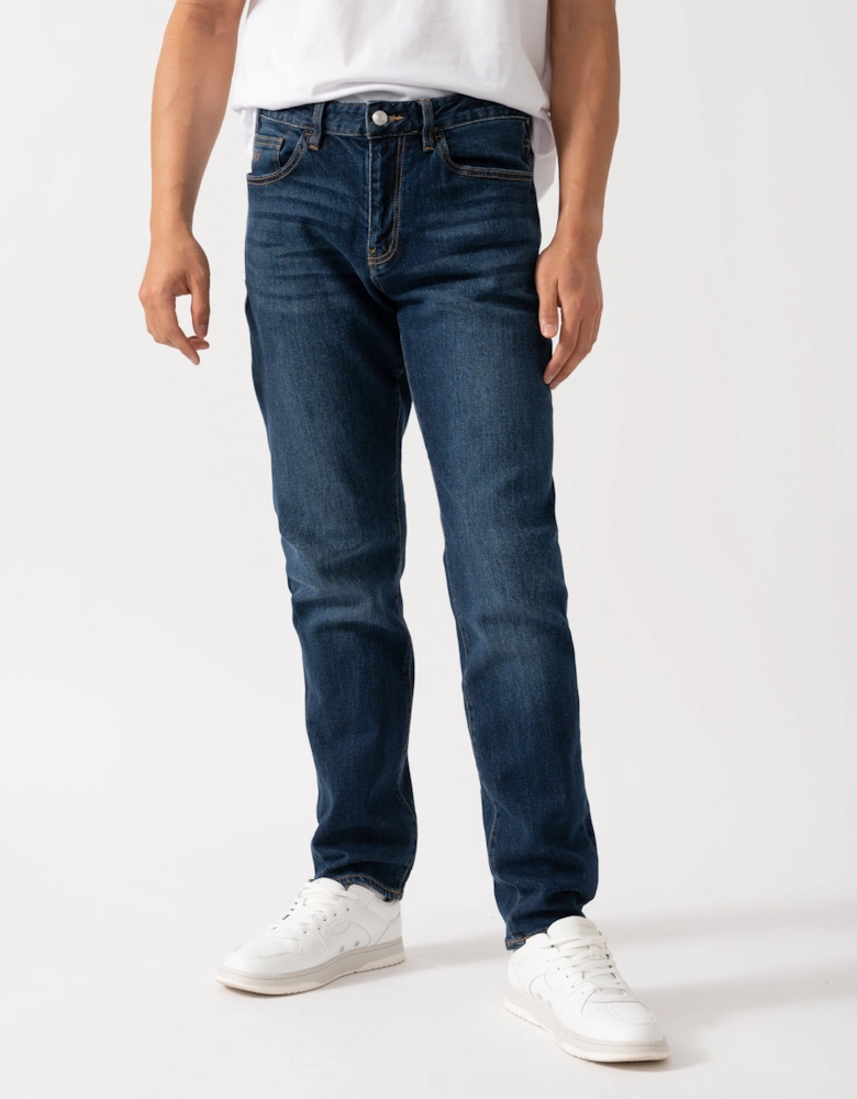 Mens 5 Pockets Jeans - Blue Denim MB001