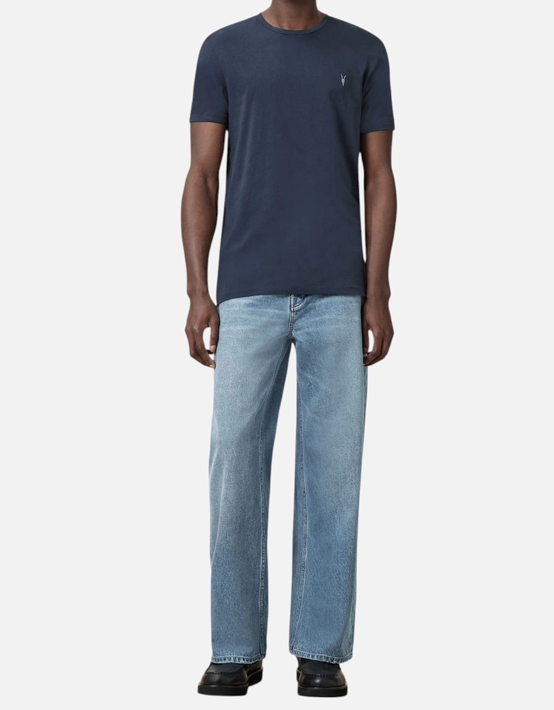 All Saints Tonic Mens T Shirts Slim Fit Crew Neck Short Sleeved