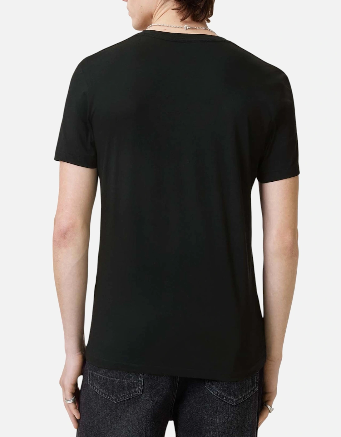 All Saints Tonic Mens T Shirts Slim Fit Crew Neck Short Sleeved