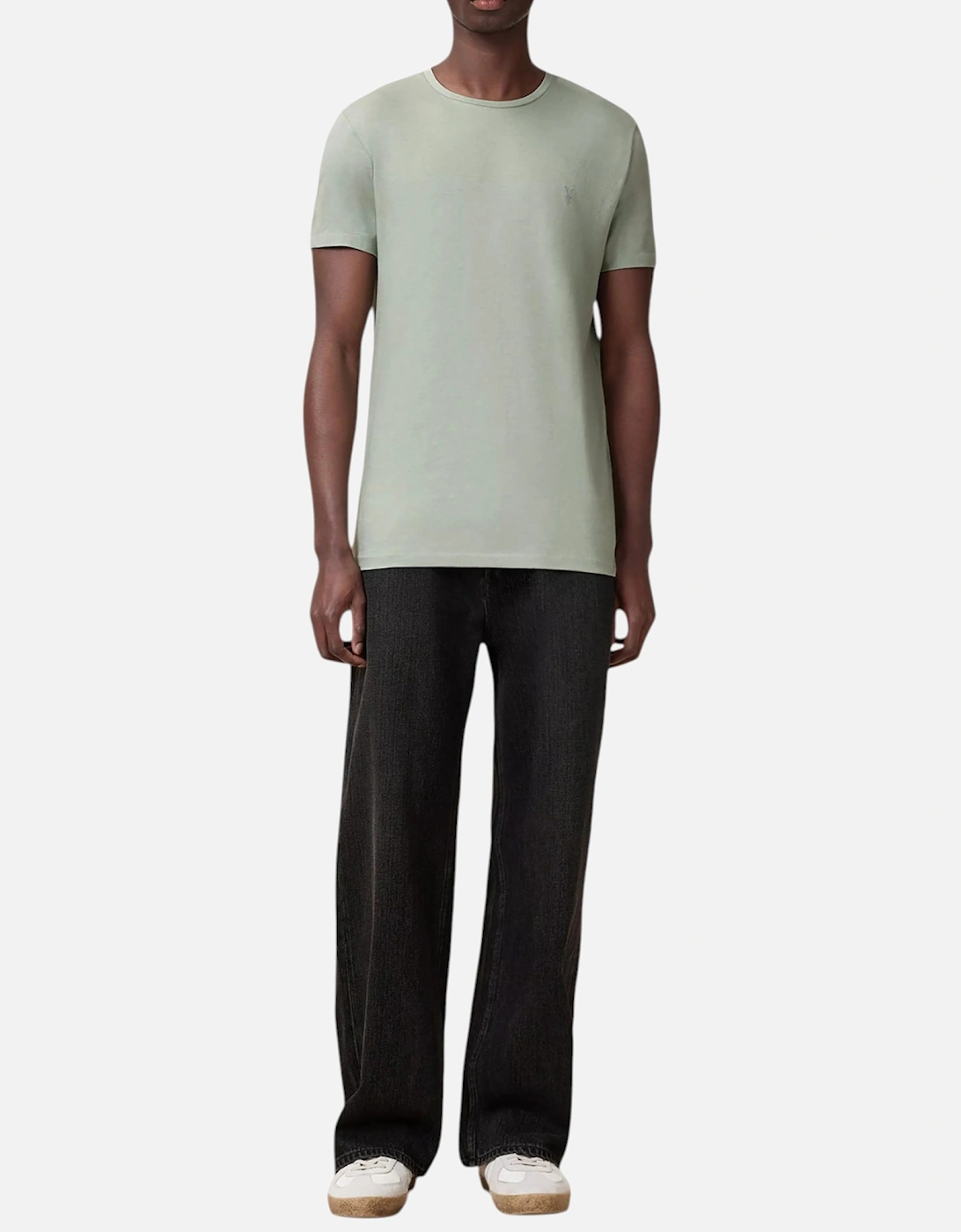 All Saints Tonic Mens T Shirts Slim Fit Crew Neck Short Sleeved